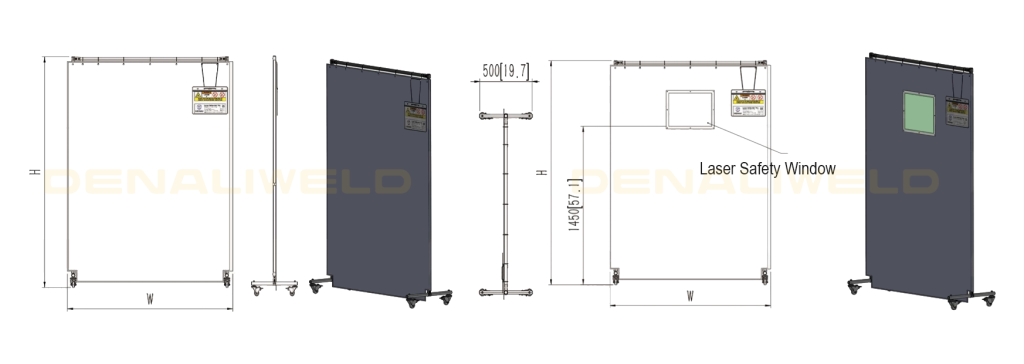Laser Safety Curtain Movable Stand Specifications